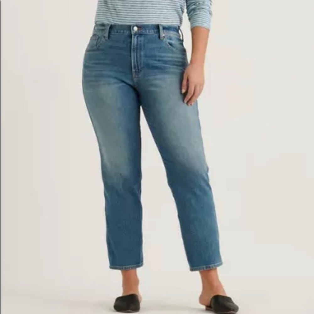 Luck Brand Mid-Rise Straight Jeans